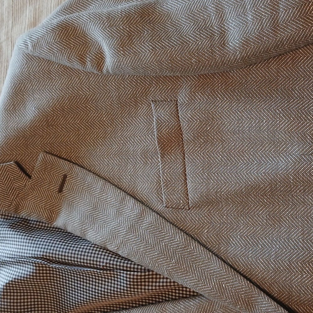 Men's Beige Staffford 44R Blazer - Picture 6 of 8